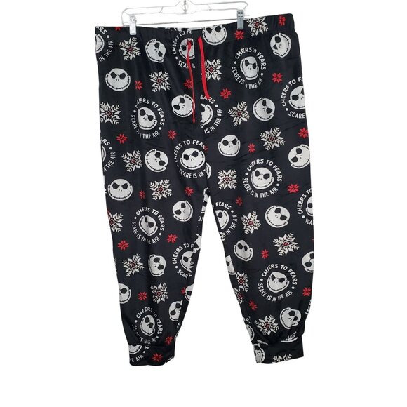 Disney Other - Disney Nightmare Before Christmas 3X Pants Velvety Fleece Jack Skellington Snow